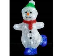 vidaXL Bonhomme de neige Noël LED 30 cm