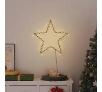 vidaXL Silhouette étoile LED 80 - Blanc chaud