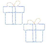 vidaXL Silhouettes Lumineuses de Noël pour fenêtre LOVIISA 2 pc