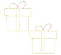 vidaXL Silhouettes Lumineuses de Noël pour fenêtre LOVIISA 2 pc