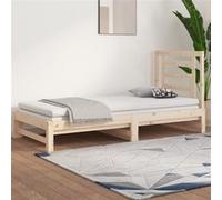 Slaapbank uitschuifbaar 2x(90x200) cm massief grenenhout3108602