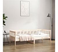 vidaXL Slaapbank zonder matras 80x200 cm massief grenenhout814684 Marron G