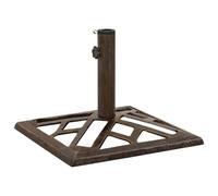 Vidaxl Socle De Parasol Bronze 44x44x31 Cm Fonte