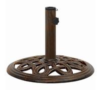 vidaXL Pied de parasol bronze en fonte 40x40x32 cm