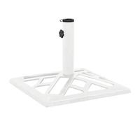 vidaXL Socle de Parasol Base de Parasol Pied Support de Parasol Accessoire de Parasol Terrasse Balcon Extérieur Blanc 44x44x31 cm Fonte