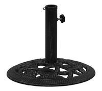 vidaXL Socle de Parasol Base de Parasol Pied Support de Parasol Accessoire de Parasol Terrasse Balcon Extérieur Noir 40x40x32 cm Fonte