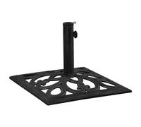 vidaXL Pied de parasol noir 47x47x33 cm Fonte