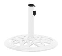 vidaXL Socle de Parasol Base de Parasol Pied Support de Parasol Accessoire de Parasol Terrasse Balcon Extérieur Blanc 40x40x32 cm Fonte