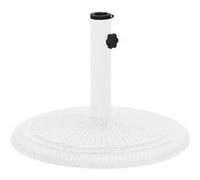 vidaXL Socle de parasol Blanc 45x45x30 cm Fonte 317770 Blanc G