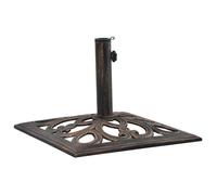 vidaXL Pied de parasol bronze 12 kg 49 cm fonte