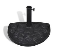 vidaXL Pied Base de Parasol Semi-Circulaire en Résine Support Socle Parasol