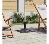 VIDAXL Socle de parasol Fonte Noir 47x33cm