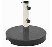 vidaXL Pied de parasol Granit 20 kg Rond 40 cm de diamètre Noir