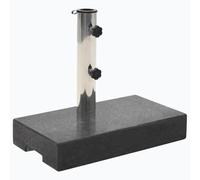 vidaXL Socle de Parasol Granite 25 kg Rectangulaire Noir Base Support Parasol