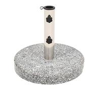 vidaXL Pied de parasol Granit Rond 20 kg