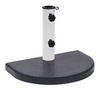 vidaXL Socle de Parasol Base de Parasol Support de Parasol Pied de Parasol Porte-Parasol Jardin Patio Extérieur Noir 40x28x4 cm Granite