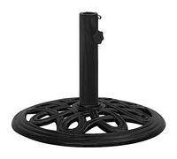 vidaXL Socle de parasol Noir 44x44x32 cm Fonte 317768