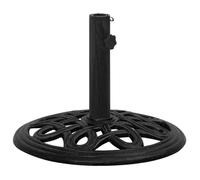 vidaXL Socle de parasol Noir 44x44x32 cm Fonte 317768