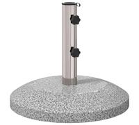 vidaXL Socle de parasol pour mâts de 40 à 50 mm, 26,45 kg, gris