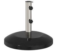 vidaXL Socle de parasol pour mâts de 40 à 50 mm, 26,75 kg, noir
