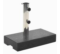 Vidaxl Socle De Parasol Rectangulaire Granite 25 Kg Noir Noir