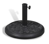 Vidaxl Socle De Parasol Rond Résine Blanc