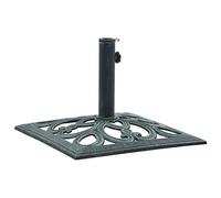 vidaXL Pied de parasol Vert 12 kg 49 cm Fonte