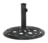 vidaXL Socle de Parasol Vert 44x44x31 cm Fonte