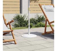 VIDAXL Socle Parasol Blanc