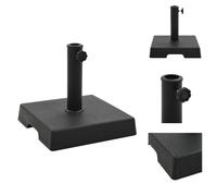 vidaXL Socle pour parasol carré 8 kg Noir Polyresine - Support pour parasol