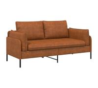 vidaXL Sofa 2 Places Marron 188 x 81 x 89 cm Simili Cuir