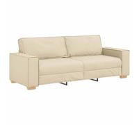 Canapé 3 places crème 180 cm en tissu Crème G