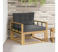vidaXL Sofa de milieu extérieur Polyester Blanc