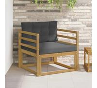 vidaXL Sofa de milieu extérieur Polyester Blanc