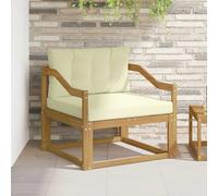vidaXL Sofa de milieu extérieur Polyester Blanc
