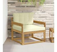 vidaXL Sofa de milieu extérieur Polyester Blanc