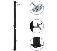 vidaXL Douche solaire noire 220 cm 20 L