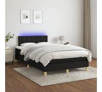 vidaXL Sommier à lattes 120x200 LED Noir