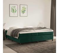 VIDAXL Sommier à lattes 200x200cm - Velours Vert foncé