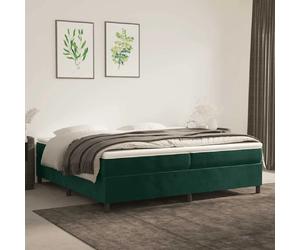 VIDAXL Sommier à lattes 200x200cm - Velours Vert foncé