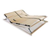 vidaXL Sommier à Lattes avec 28 Lattes 7 Zones 100x200 cm Lit Simple Adultes