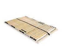 vidaXL Sommier à Lattes avec 28 Lattes 7 Zones 140x200 cm Lit Simple Adultes