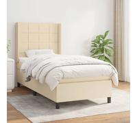 VIDAXL Sommier à Lattes avec Matelas 100x200 cm Crème