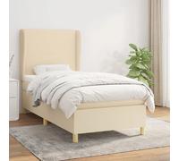 VidaXL Sommier à lattes avec matelas - Crème