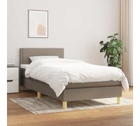 VIDAXL Sommier à lattes avec matelas - Taupe 90x190 cm
