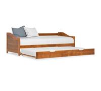 vidaXL Sommier à lattes de lit avec matelas noir 120x190 cm tissu