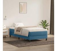 vidaXL Sommier à lattes de lit sans matelas bleu foncé 80x220 cm
