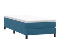 vidaXL Sommier à lattes de lit sans matelas bleu foncé 90x210 cm