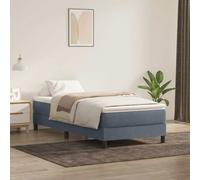 vidaXL Sommier à lattes de lit sans matelas gris foncé 80x220 cm