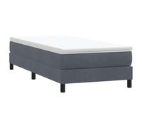 vidaXL Sommier à lattes de lit sans matelas gris foncé 90x210 cm